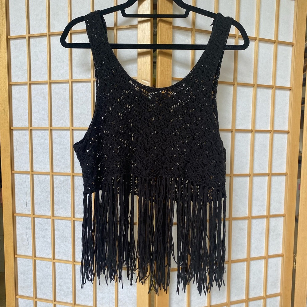 Fringe Crochet Tank Top - Picture 2 of 4